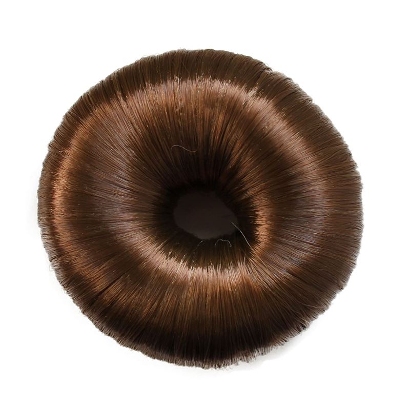 7 cm hair donut w/ artificial hair in multiple colours - Hair Accessories | Fashiongirl