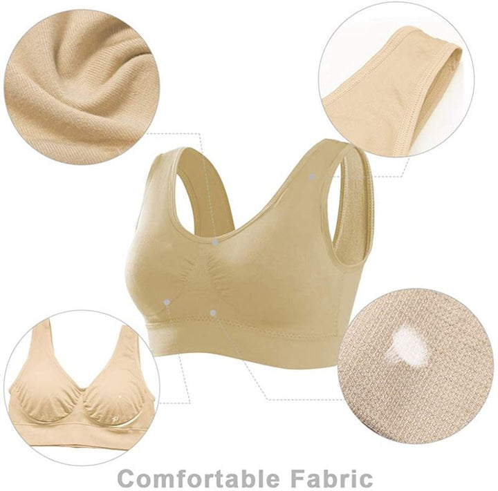 Ahh bra - Comfort bra without underwire Beige - Slim and lift - Shapewear | Fashiongirl