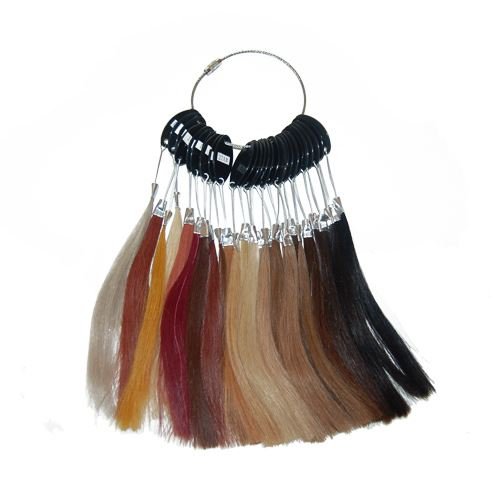 Colouring / colour ring with colour samples for hair extensions - | Fashiongirl
