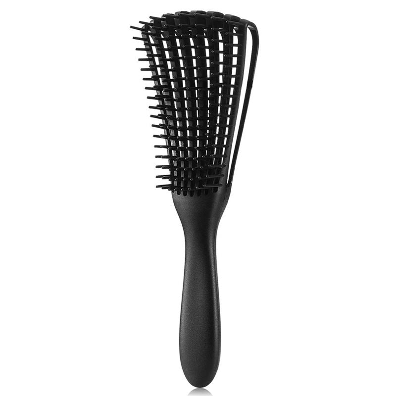 Curved Flex Hair Brush - Black - Hair Styling tool | Fashiongirl