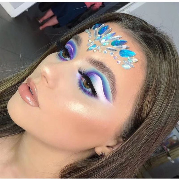 Face Jewels - Face jewellery with rhinestones/diamonds (YT - 51) - | Fashiongirl