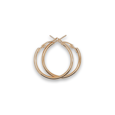 Gold hoops 40 mm - | Fashiongirl