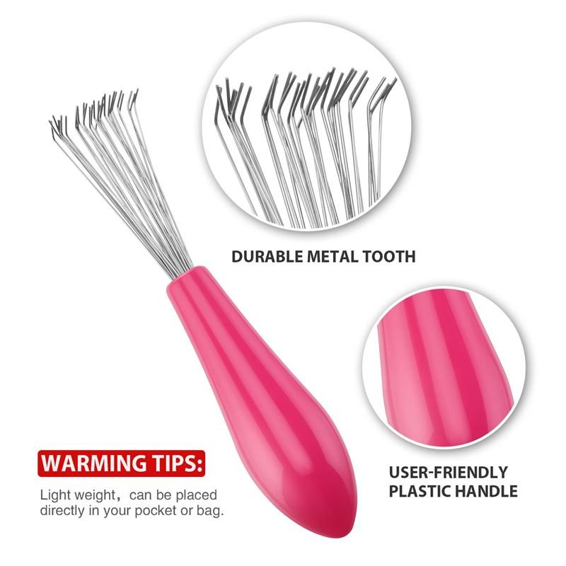 Hair brush cleaner tool - pink - Hair Styling tool | Fashiongirl