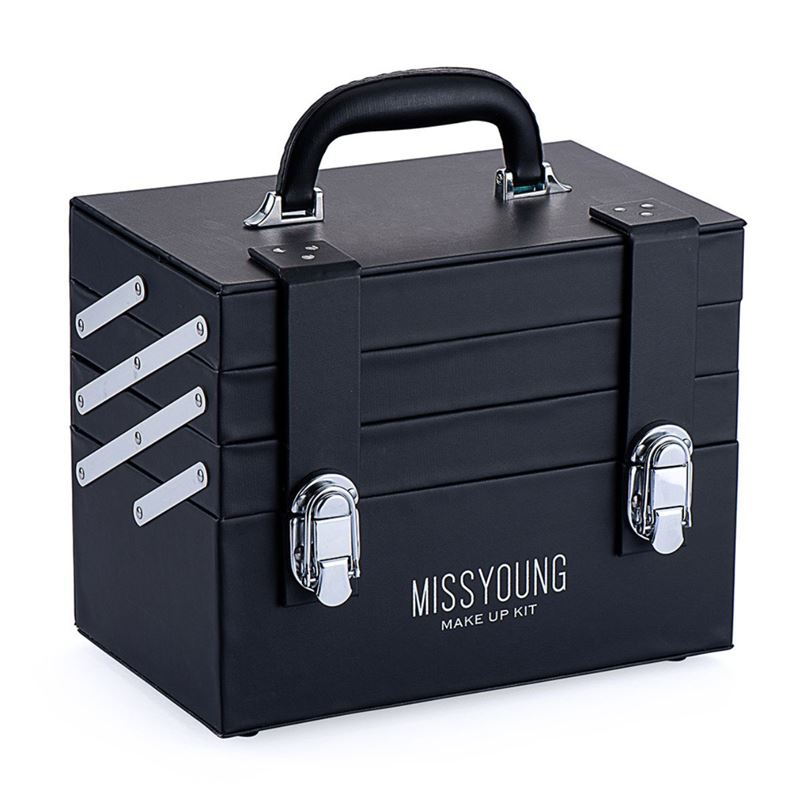 Miss Young Large Makeup Beauty Kit (GM18013) - Black - | Fashiongirl