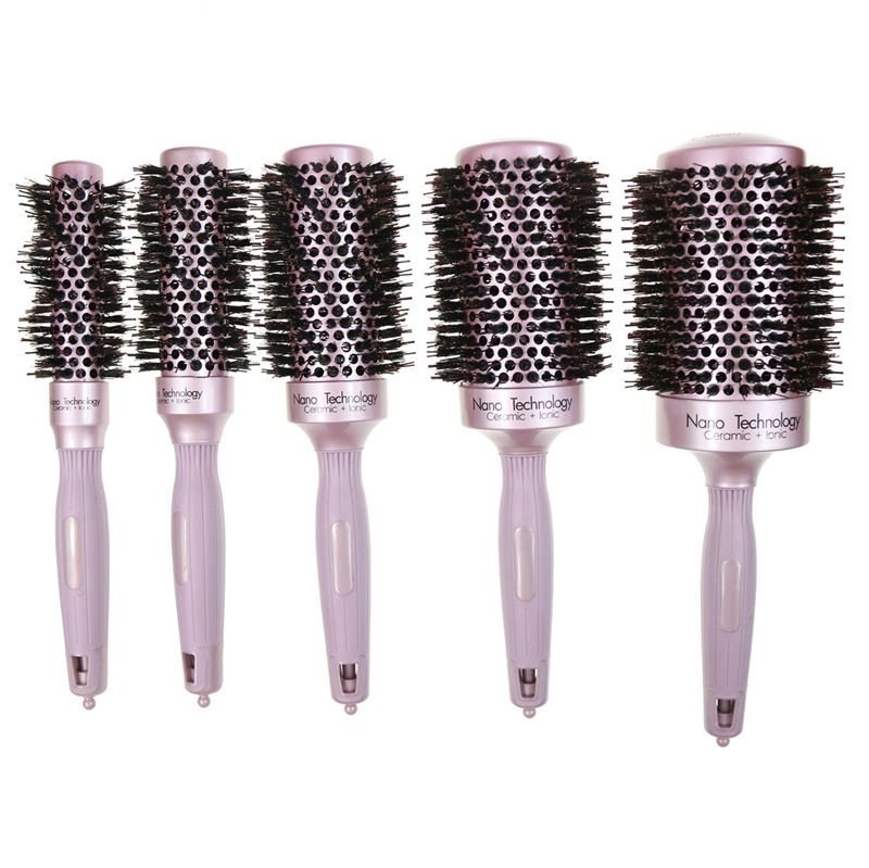 Nano Ceramic Thermal Thermal Hair Brush with Boar Hair - 53 MM - Hair Styling tool | Fashiongirl