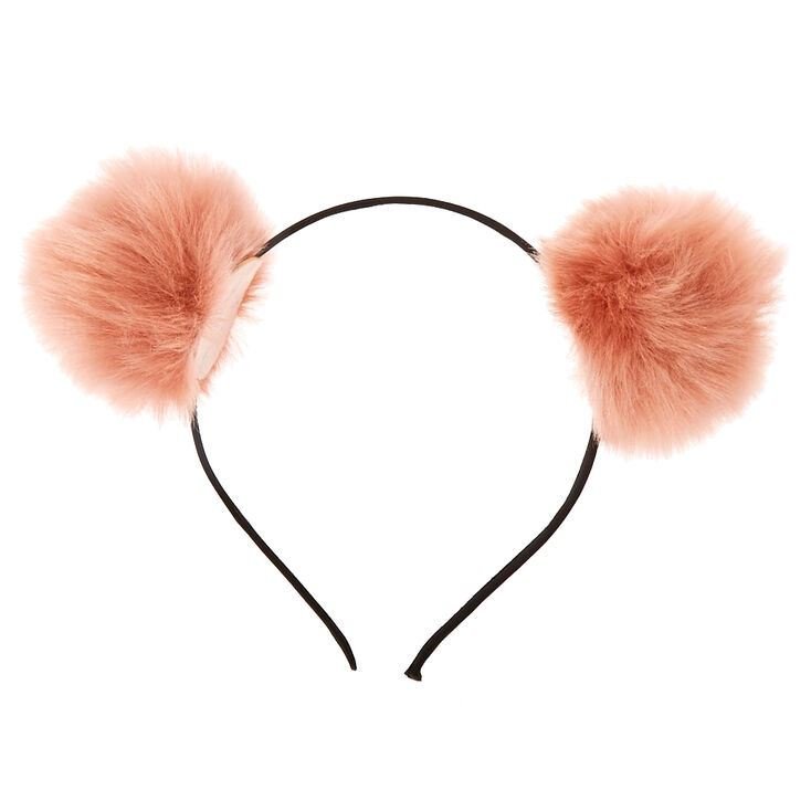 Ombre Pom Pom Headband - Peach - Hair Accessories