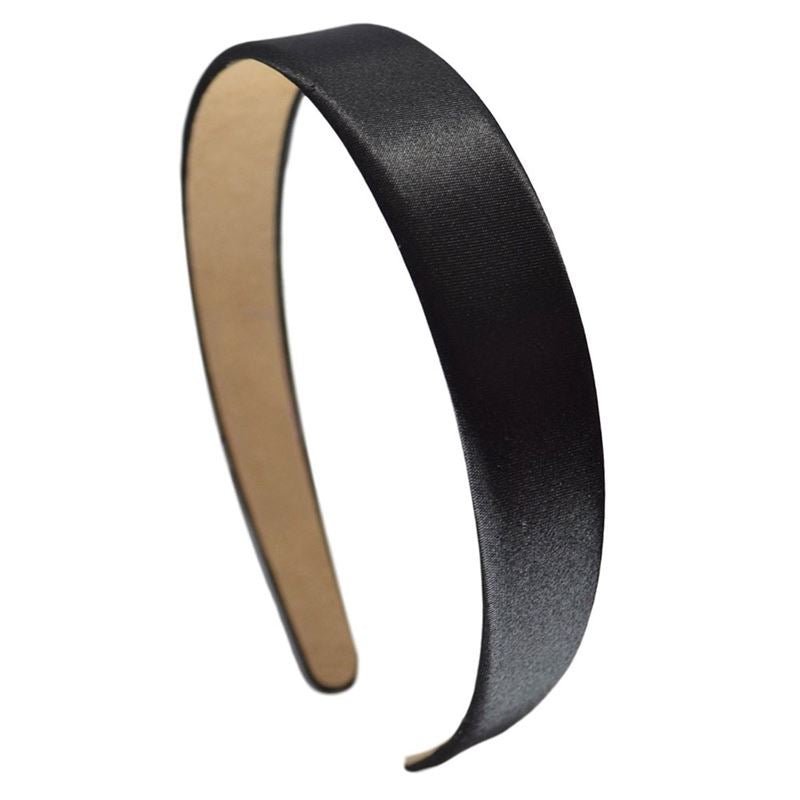 SOHO Classic Satin Headband - Black - Hair Accessories
