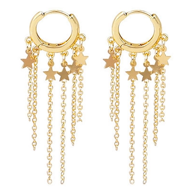SOHO Star Earrings - Gold - | Fashiongirl