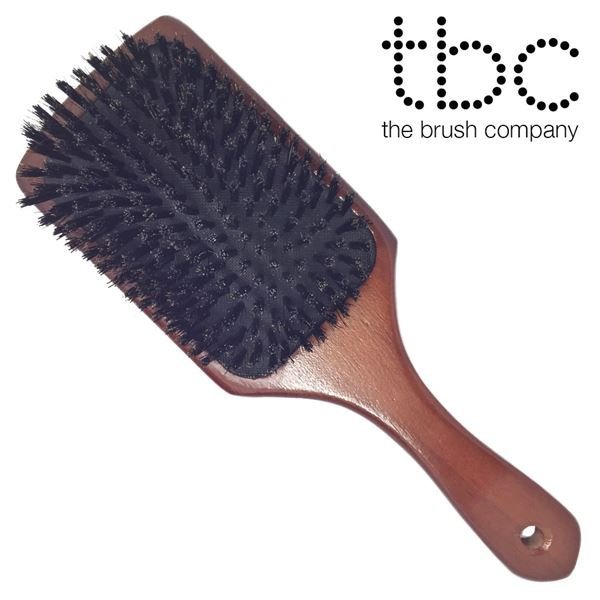 TBC Boar Bristle disc brush with boar bristles - Hair Styling tool