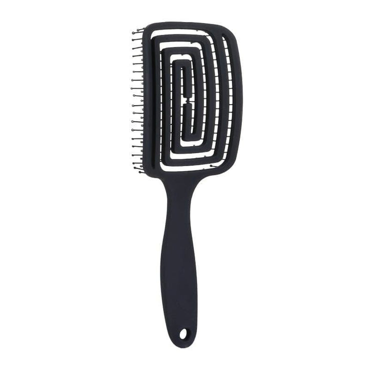 TBC Detangling Hair Brush - Wet & Dry Hollow Brush - Black - Hair Styling tool
