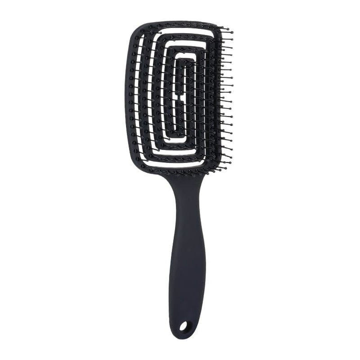 TBC Detangling Hair Brush - Wet & Dry Hollow Brush - Black - Hair Styling tool