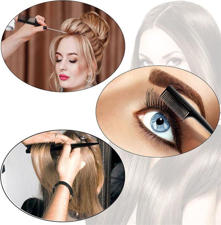 TBC Dual Edge Comb and Brush - 3 sets (Hair brush and comb) - Hair Styling tool