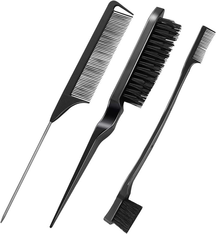 TBC Dual Edge Comb and Brush - 3 sets (Hair brush and comb) - Hair Styling tool