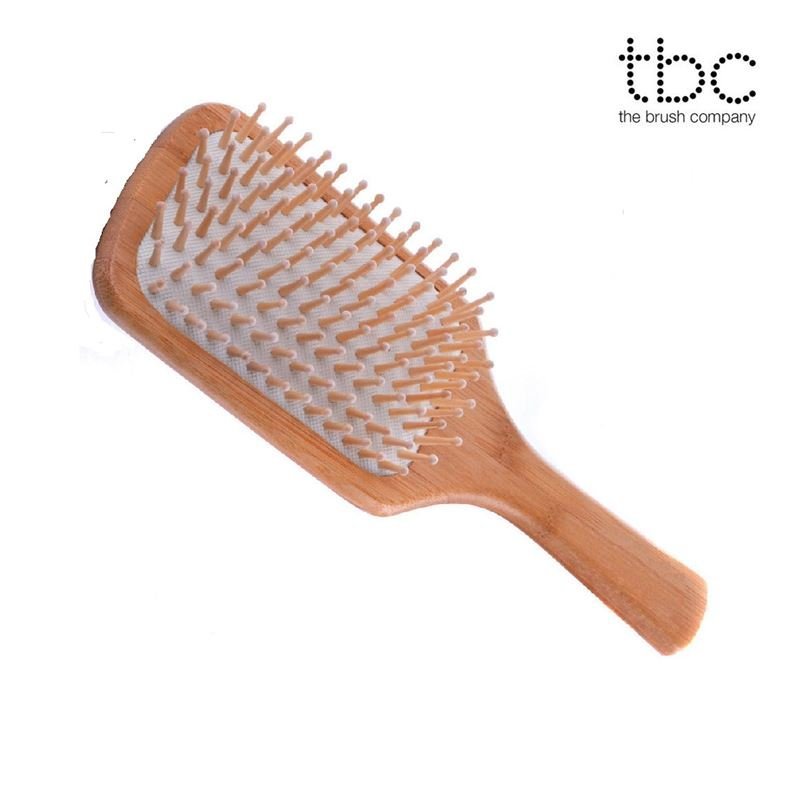 TBC Hair brush Nature - plate brush Beech & maple wood - Hair Styling tool