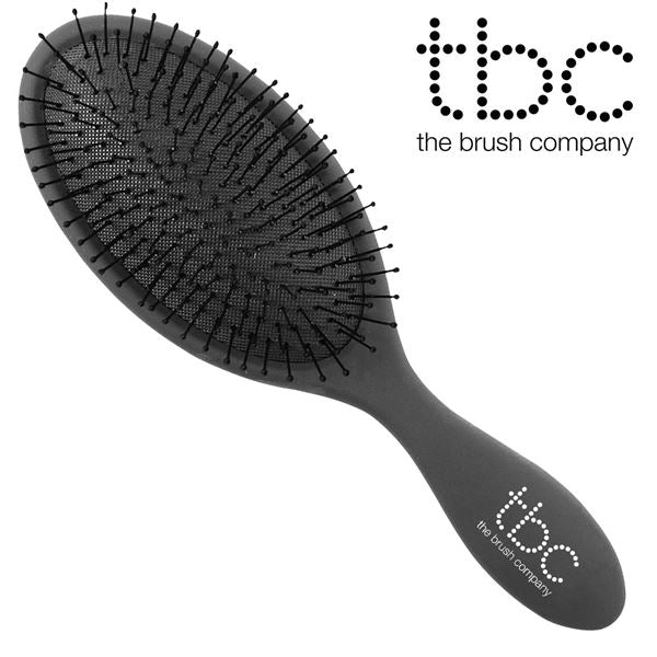 TBC The Wet & Dry Brush Detangler Hair Brush - Black - Hair Styling tool