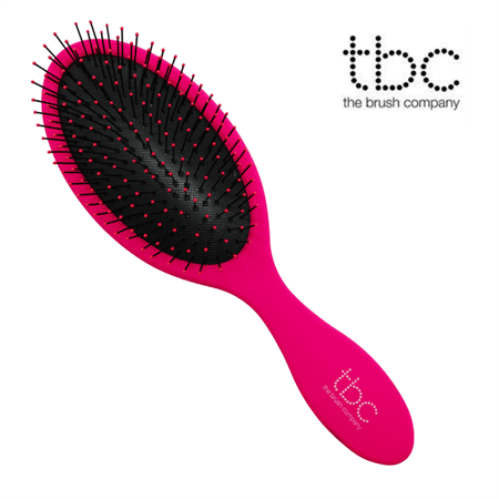 TBC The Wet & Dry Brush Detangler Hair Brush - Flamingo Pink - Hair Styling tool