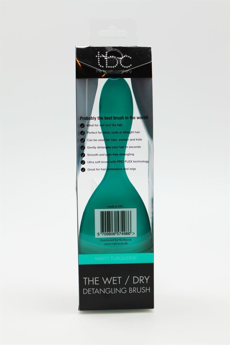 TBC The Wet & Dry Brush Detangler Hair Brush - Minty Turquoise - Hair Styling tool