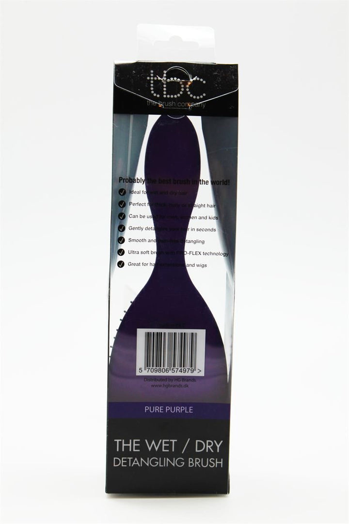 TBC The Wet & Dry Brush Detangler Hair Brush - Purple Pure Purple - Hair Styling tool