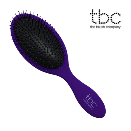 TBC The Wet & Dry Brush Detangler Hair Brush - Purple Pure Purple - Hair Styling tool