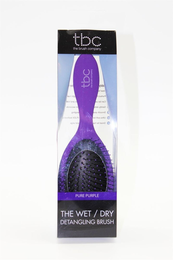 TBC The Wet & Dry Brush Detangler Hair Brush - Purple Pure Purple - Hair Styling tool