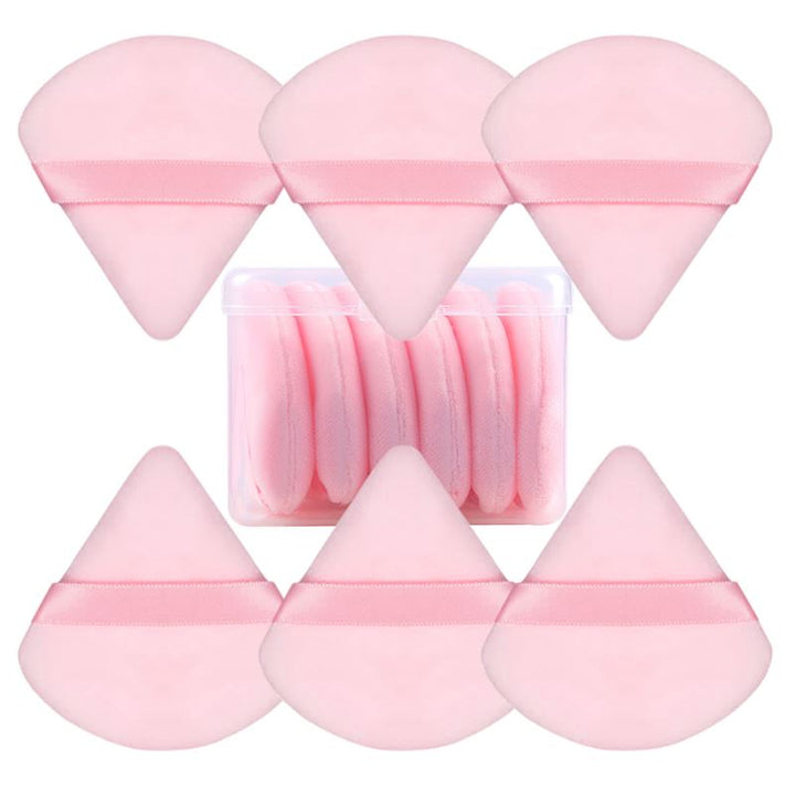 Technique PRO Powder Puff Brush - Pink Triangle - 6 pcs -