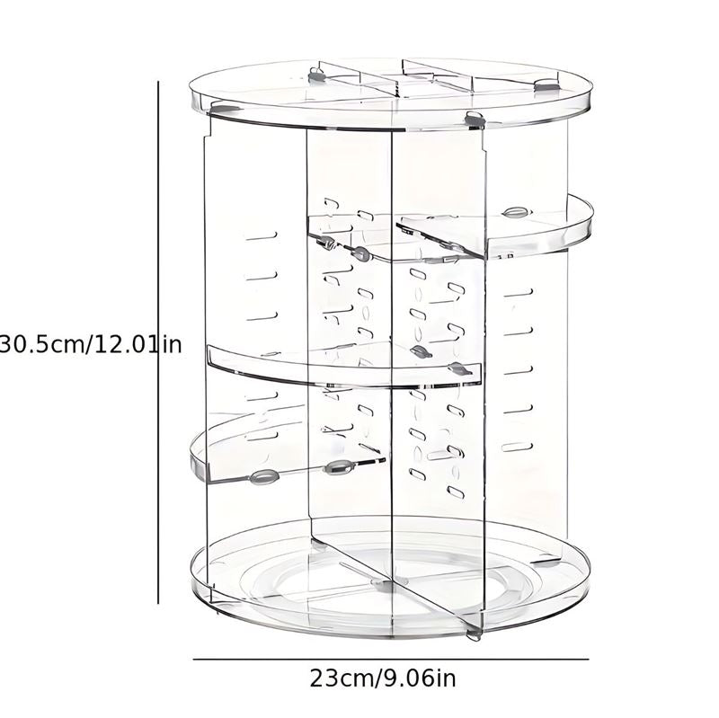 UNIQ 360º drehbarer Kosmetik-Organizer - Klar / Transparent