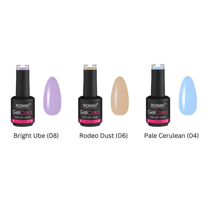 Nagel-Starter-Kit – Pro Gel-Lack-Set mit 80-W-Nageltrockner mit Display, Farben und Zubehör (CA-01 Limited Edition)