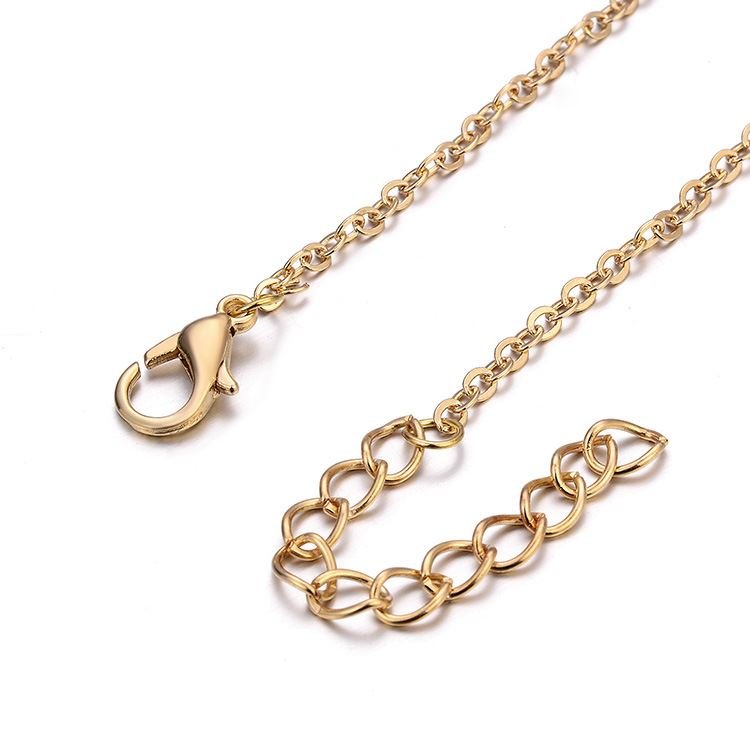 Ankle chain with heart, gold - Fashiongirl