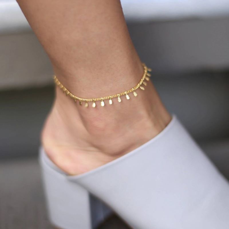 Ankle Chain with Small Pendants - Fashiongirl