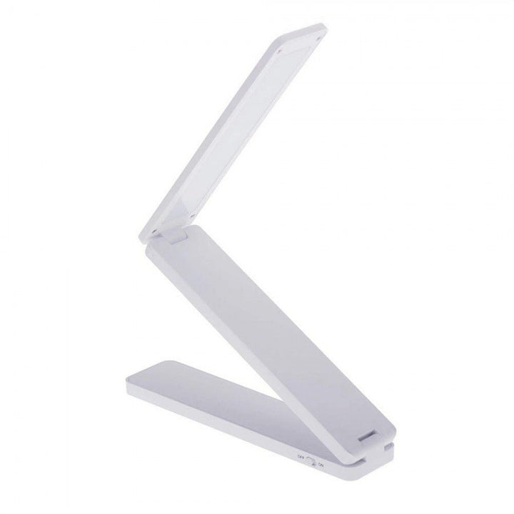 Battery powered LED lamp light - Foldable desk lamp - White - Fashiongirl