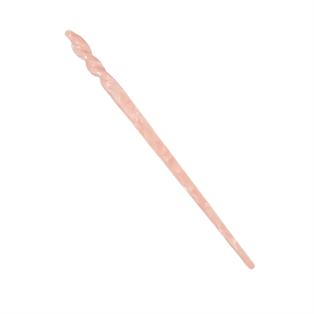 Chris Rubin Jade Hair Stick - Pink Marble - | Fashiongirl
