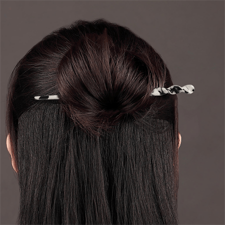 Chris Rubin Jade Hair Stick - Yellow Marble - | Fashiongirl