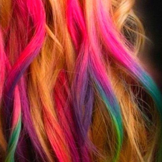 Hair Chalk pack with 12 beautiful hair chalks - Fashiongirl