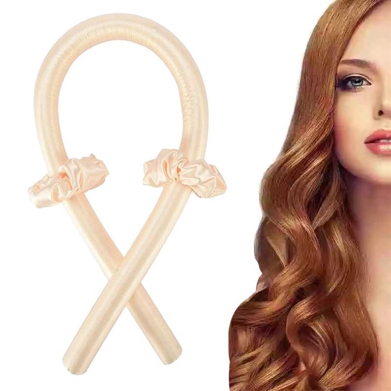 Heatless Hair Curlers - Get beautiful curls without heat - Light Beige - Fashiongirl