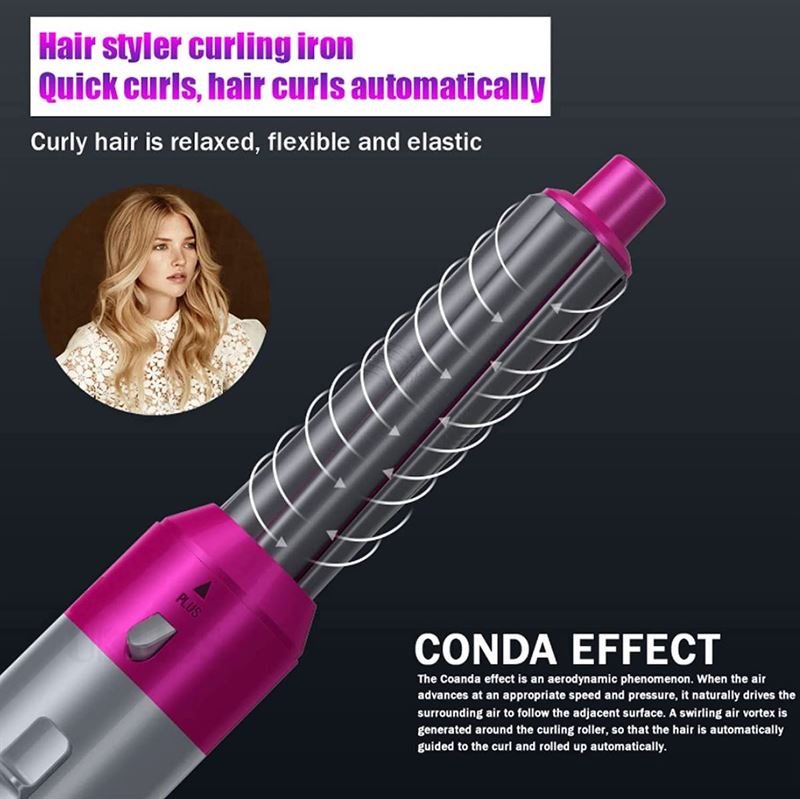 Hot Airstyler - multistyler, 5 - in - 1 set - For curls, waves, straighten, brush &amp; dry hair - Fashiongirl