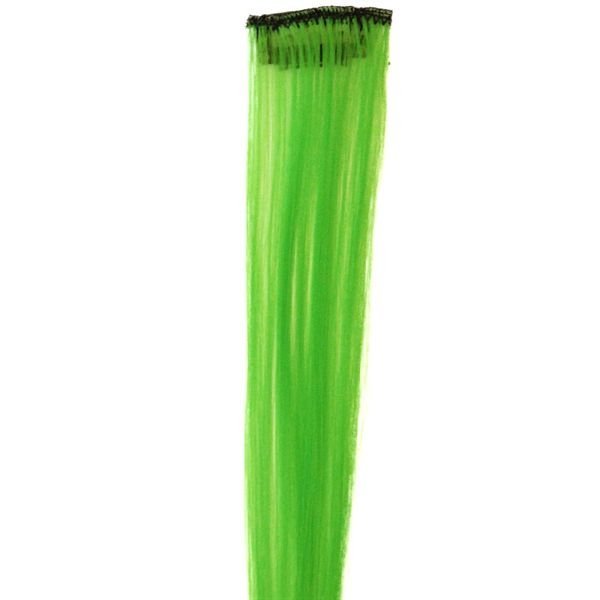 Lime green 50 cm - Crazy Colour Clip On - Fashiongirl