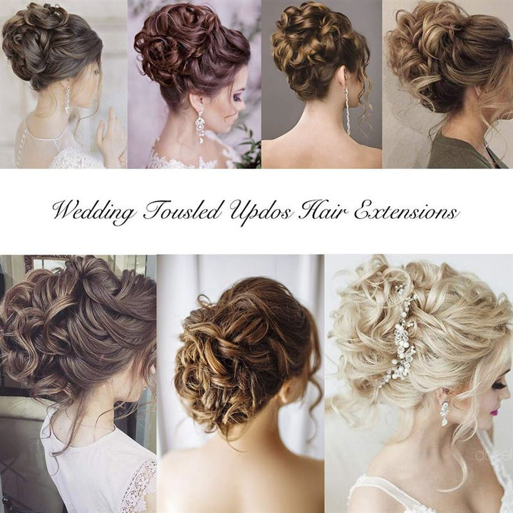 Messy Curly Hair for bun #27 - Golden auburn - Fashiongirl