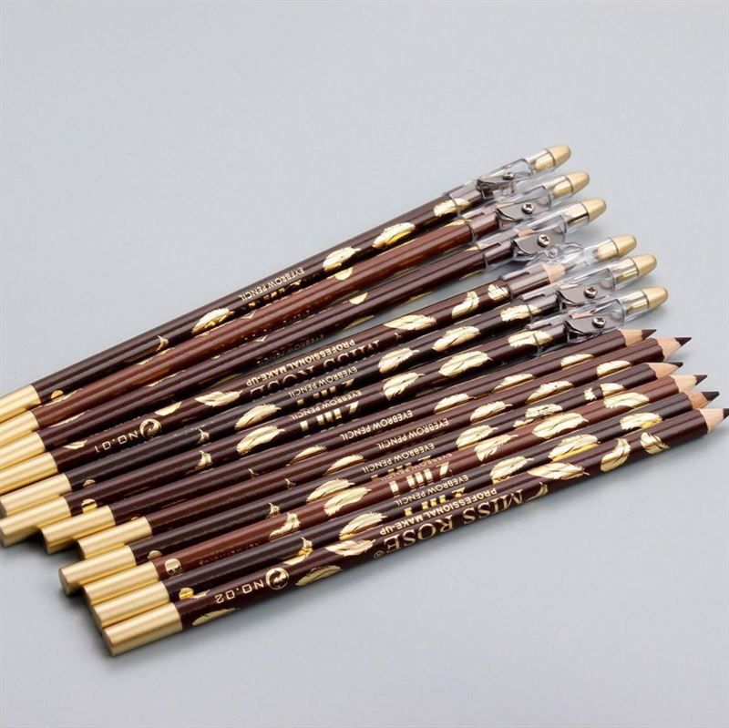 Miss Rose Eyebrow Pencil / Eyebrow Brush - No. 3 Light Brown - Fashiongirl