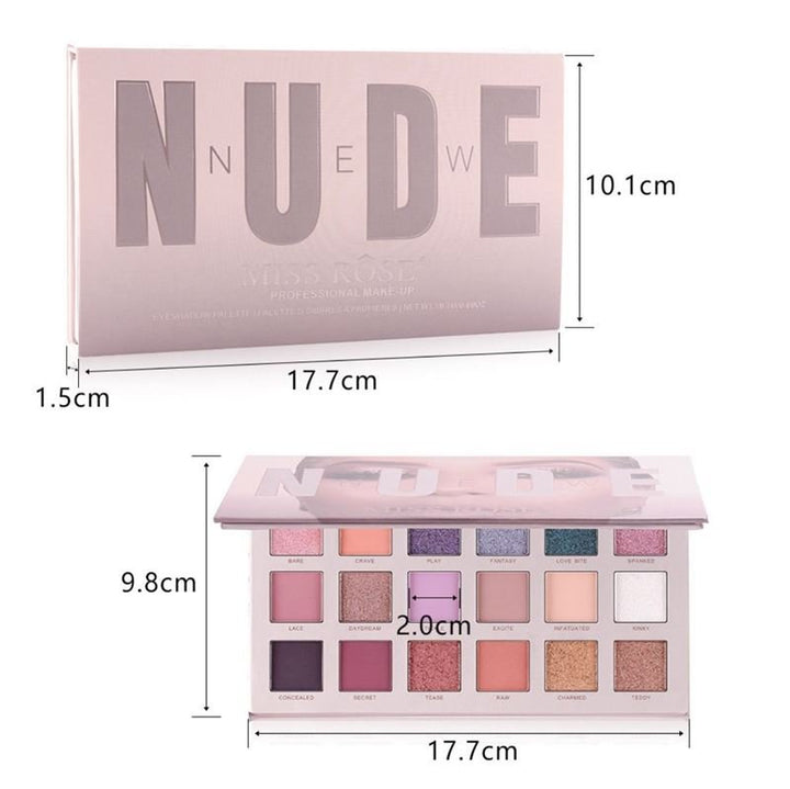 Miss Rose New Nude Eyeshadow Palette, Eyeshadow - Chroma - Fashiongirl