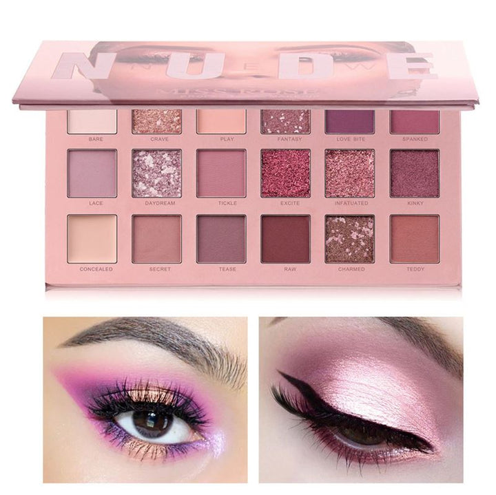 Miss Rose New Nude Eyeshadow Palette, Eyeshadow - Sunset desert - Fashiongirl