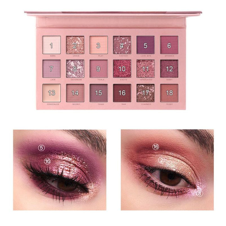 Miss Rose New Nude Eyeshadow Palette, Eyeshadow - Sunset desert - Fashiongirl