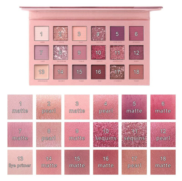 Miss Rose New Nude Eyeshadow Palette, Eyeshadow - Sunset desert - Fashiongirl