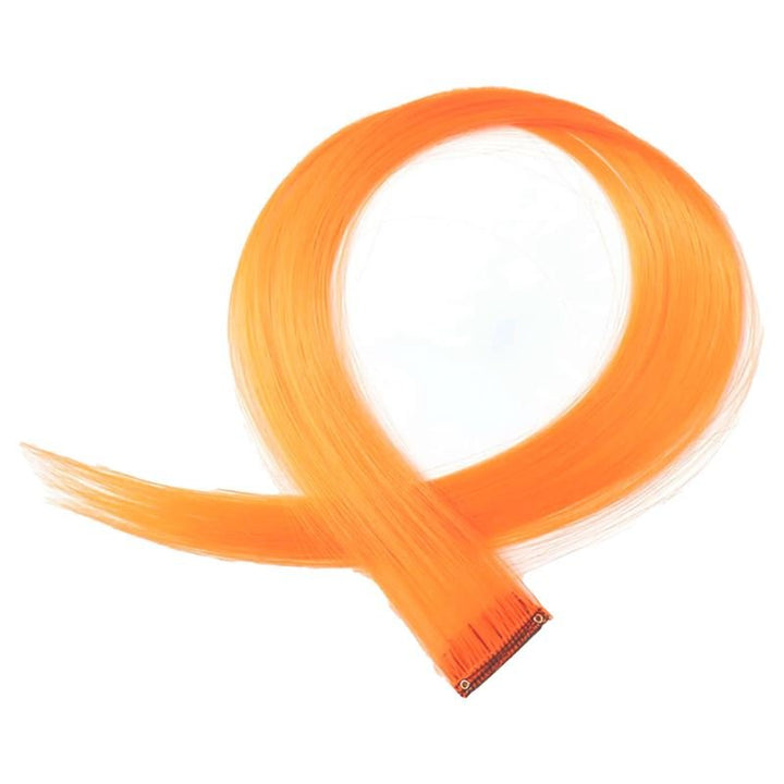 Orange, 50 cm - Crazy Colour Clip On - Fashiongirl