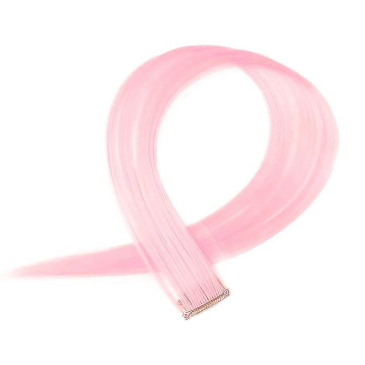 Pink, 50 cm - Crazy Colour Clip On - Fashiongirl