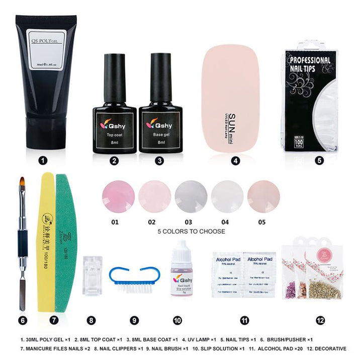 Qshy Polygel Kit - Fashiongirl