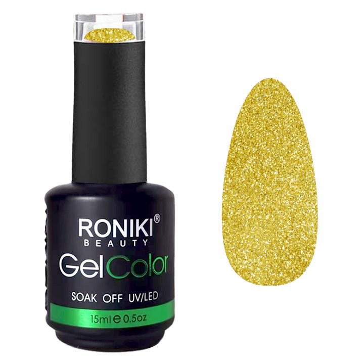 RONIKI Gel Nail Polish Diamond Gold (DH01) - Fashiongirl