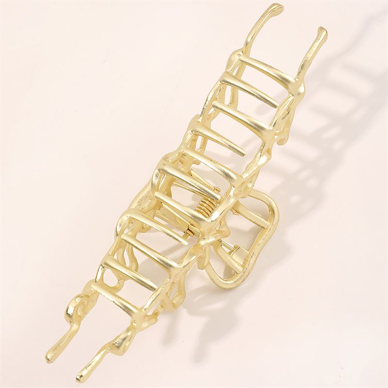 SOHO Asli Metal Hair Claw - Silver - Hair Accessories