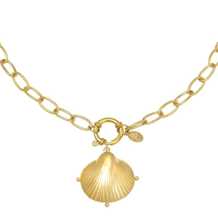 SOHO Clam Necklace - Gold - Fashiongirl