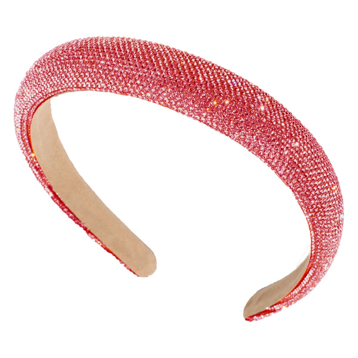 4 Satin Haarreifen Damen – Breite Stirnbänder In Pink/Rose | Für Partys, Cosplay & Alltag
