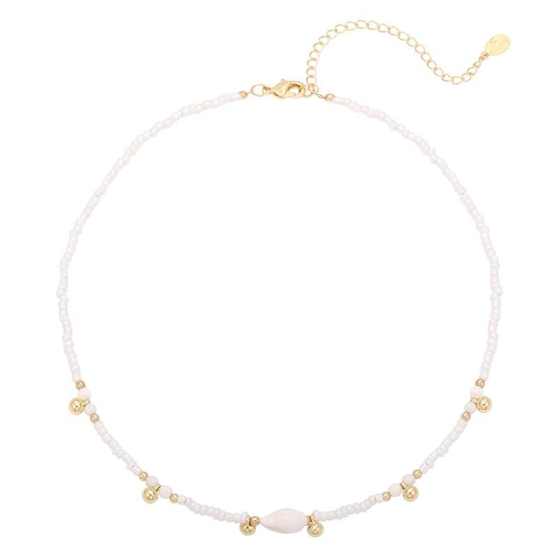 SOHO Ila Pearl Necklace - White - Fashiongirl